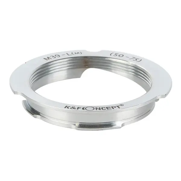 K&F Concept Adaptor montura Kent Faith de la M39 50-75mm la Leica M mount
