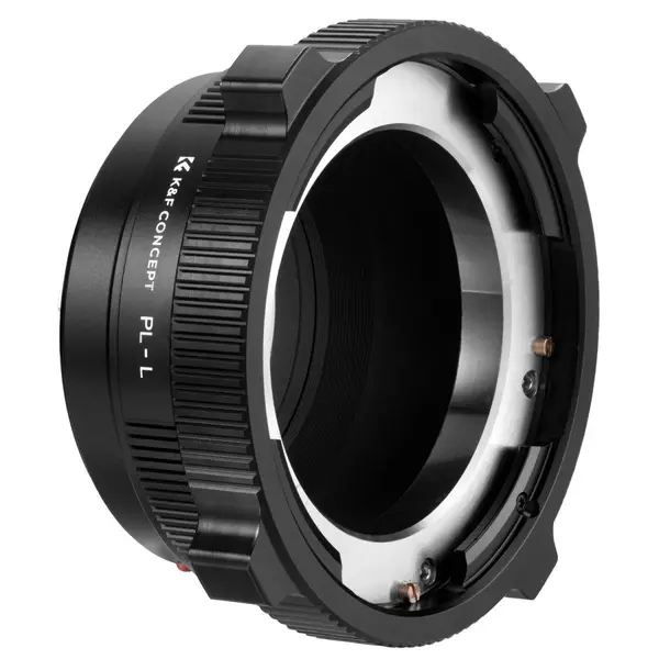 K&F Concept Adaptor Montura PL-L, Focalizare la Infinit, Aluminiu Anodizat Dur, Manual, Compatibil L-Mount