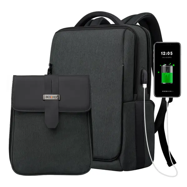 K&F Concept Beschoi Rucsac Laptop 15.6 Inch, Capacitate 18L, Rezistent la Apa IPX-6, Anti-Furt, Incarcare USB