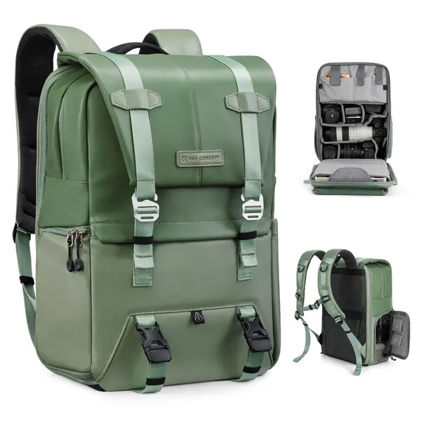 K&F Concept Beta Backpack 20L V9, Rucsac Foto, Nailon 900D, Acces Lateral si Spate, Compartiment Laptop 15.6 inch