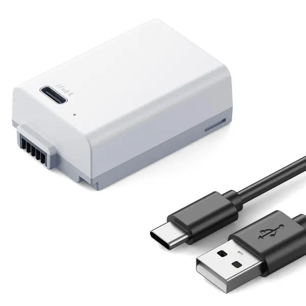 K&F Concept EN-EL25 Acumulator, Capacitate 1250mAh, Incarcare Rapida Type-C, Compatibil Nikon Z30 Z50 ZFC, 7.6V 9.5Wh