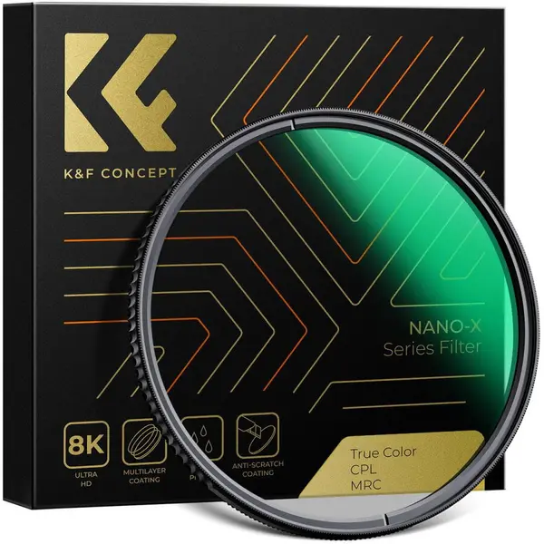 K&F Concept Filtru CPL K&F Concept CPL Filter True Color for Nano-X Series 62mm