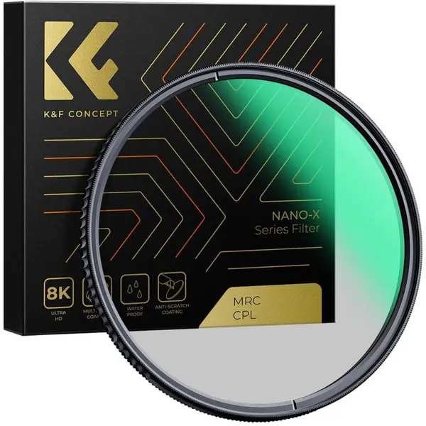 K&F Concept Filtru K&F Concept 37mm Nano-X CPL HD Waterproof Japan Optics KF01.988