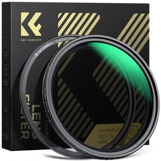 K&F Concept Filtru ND Variabil Magnetic 49mm, NANO-X ND2-32, Sticla Optica HD, Waterproof, Anti-Zgariere, Montare Rapida