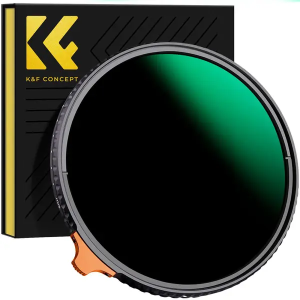 K&F Concept Filtru ND Variabil, ND3-ND1000, 58mm, Ultra-Thin HD, Nano-coating 28 Straturi, Seria Nano-X