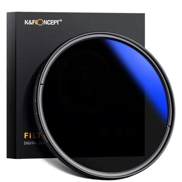 K&F Concept K&F Concept Variable Fader ND, filtru ND variabil ND2-ND400 Blue Multi-Coated.