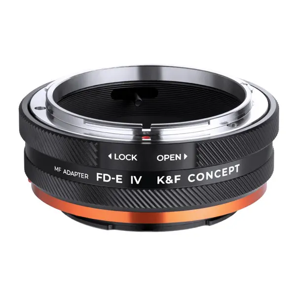 K&F Concept KF-M18106 Inel Adaptor Obiectiv, Canon FD/FL la Sony E, Anti-reflex, Aliaj Aluminiu-Magneziu, Focalizare Infinit