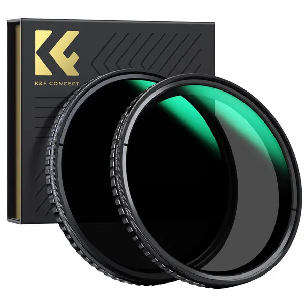 K&F Concept Kit Filtre ND Variabile 72mm, 2 Filtre ND2-32 si ND32-512, Seria NANO-X, Sticla Optica Japoneza