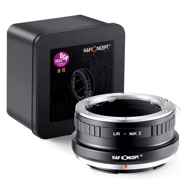 K&F Concept L/R-NIK Z Adaptor Obiectiv, Focalizare Manuala, Leica R la Nikon Z, Anti-Reflexie