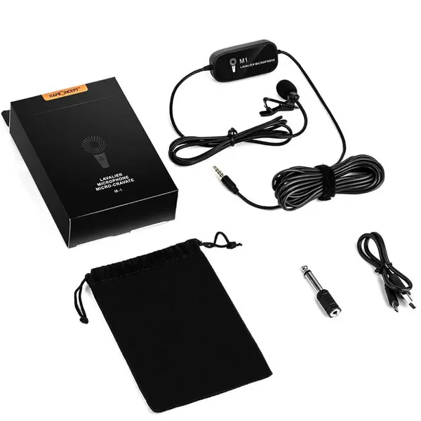 K&F Concept Microfon lavaliera K&F Concept M-1 hands free pentru DSLR Smartphone KF10.010
