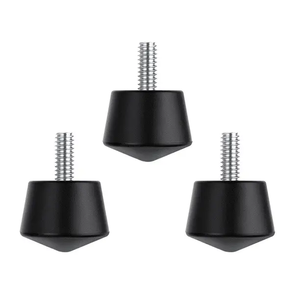 K&F Concept Picioare de Cauciuc Antiderapante pentru Trepied, Filet 1/4 Inch, Universal, Montaj Rapid Fara Scule