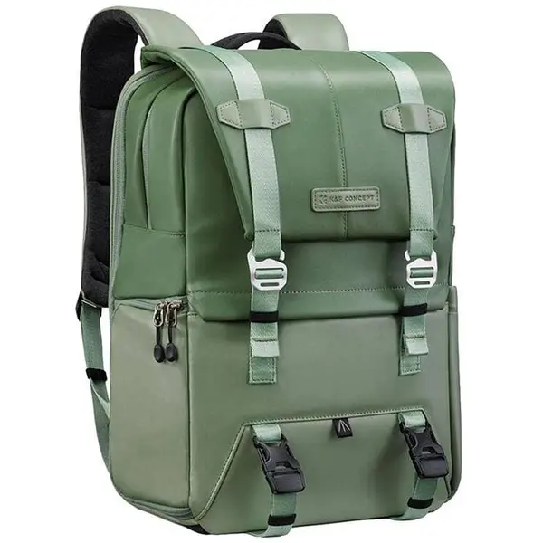 K&F Concept Rucsac foto, K&F Concept Beta V9, impermeabil, compartimente multiple, 30x20x45cm, 20L, Verde deschis