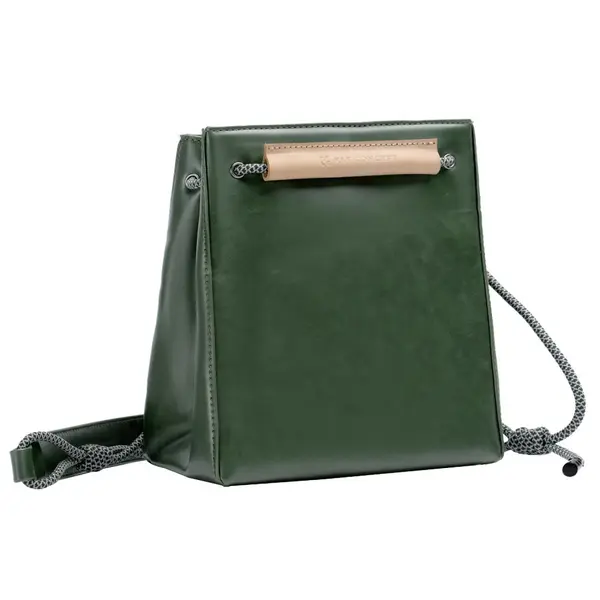 K&F Concept Sling Bag Urban Wander 5L, Verde, Piele Crazy Horse, Inchidere Magnetica, Curea Ajustabila 93-133cm
