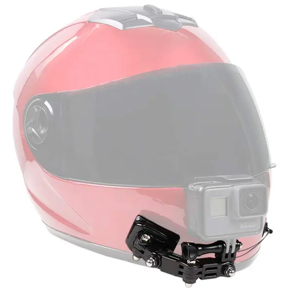K&F Concept Suport Camera Actiune, Montare pe Casca Moto, Cleme J-Hook, Tampoane Cauciuc si Adezive, Cablu de Siguranta