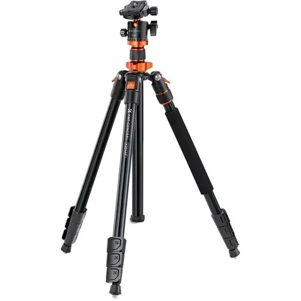 K&F Concept Trepied K&F Concept K234A7+BH-28L din aluminiu cu coloana rotativa 360°, 2m