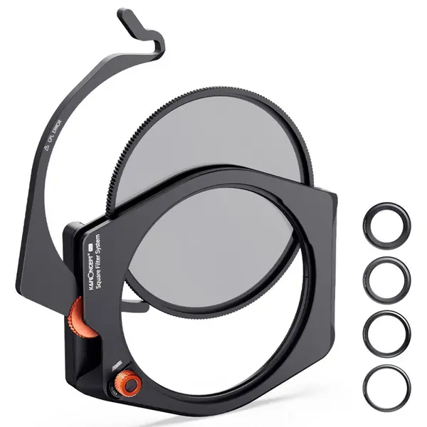 K&F Concept X-PRO Sistem Suport Filtre Patrate, CPL Incorporat 95mm, Grosime 12mm, Diametru 91mm, Inele Adaptoare 67-82mm