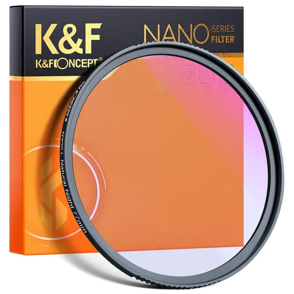 K&F Concept XK44 Filtru Natural Night, Diametru 67mm, Sticla Optica Germana, Rezistent la Apa, Anti-Zgariere, Tratament Verde