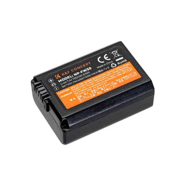 K&F FW50 Acumulator Camera Foto 1100mAh, Compatibil Sony, 7.4V, 8.1Wh, Litiu-Ion