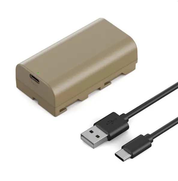 K&F NP-F550 Acumulator 3500mAh, Incarcare Rapida USB-C, Compatibil Sony, Indicator LED, Protectie Circuit