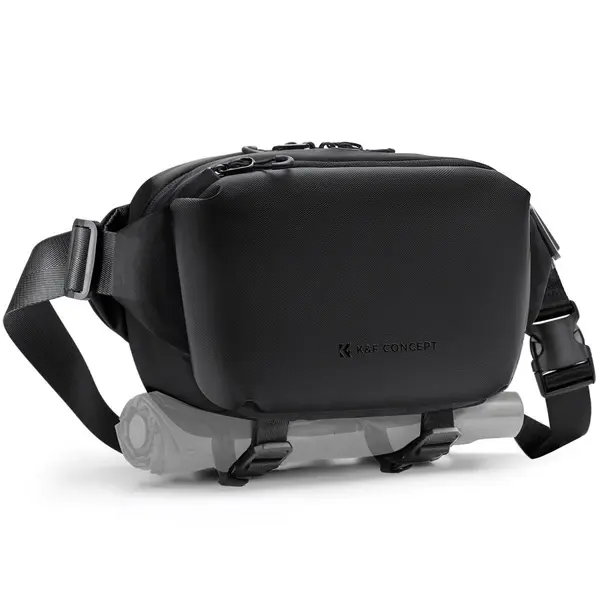 K&F Sling Bag 4L Urban Wander 12 (Black), Geanta umar aparat foto