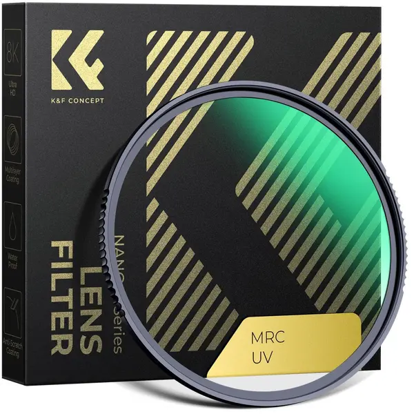 K&F XU06 Filtru MCUV Nano-X B270 127mm, Sticla Optica B270, 28 Straturi Multi-Coating, Hidrofob, Cadru 3.3mm