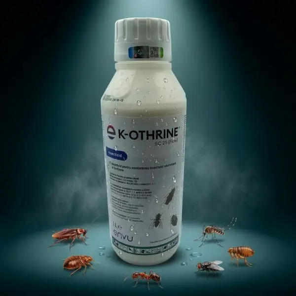 K-Othrine SC 25 Flow 1L solutie insecticid anti plosnite de pat gandaci furnici muste tantari purici viespi