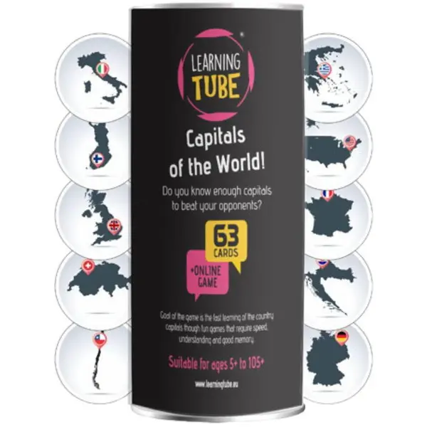 K-TOYZ Joc Learning Tube® - Capitalele lumii