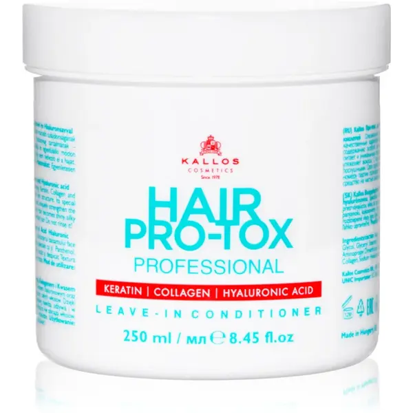 Kallos Hair Pro-Tox balsam (nu necesita clatire) pentru păr uscat și deteriorat 250 ml