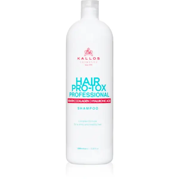 Kallos Hair Pro-Tox sampon cu keratina pentru păr uscat și deteriorat 1000 ml