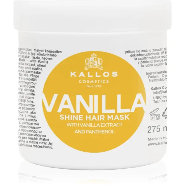 Kallos Kallos Classic masca pentru par uscat 275 ml