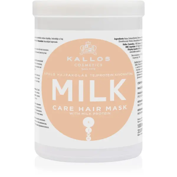 Kallos KJMN Professional Milk masca cu proteine din lapte 1000 ml
