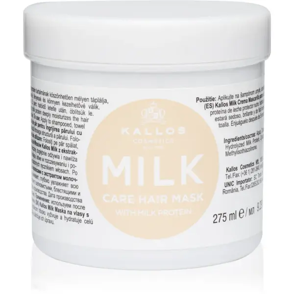 Kallos KJMN Professional Milk masca cu proteine din lapte 275 ml