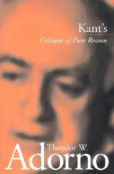 Kant's 'critique of Pure Reason', Paperback/Theodor W. Adorno
