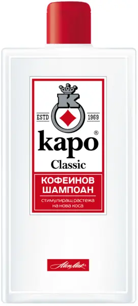 Kapo Classic Șampon cu cafeină, 400 ml