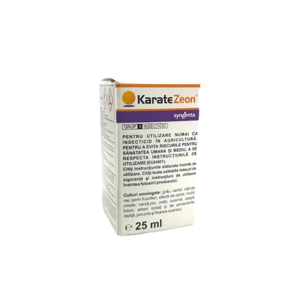 Karate Zeon 25 ml, insecticid contact, Syngenta (vita de vie, cartof, ceapa, cires, floarea soarelui, grau, orz, lucerna, mar, par, piersic, porumb, prun, rapita, varza, vinete) - Default Title