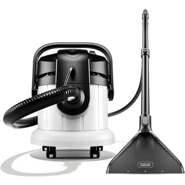 Karcher Aspirator cu spalare prin injectie-extractie Karcher SE 4, 1000 W, capacitate rezervor apa curata 4 l, capacitate rezervor apa murdara 4 l, Alb