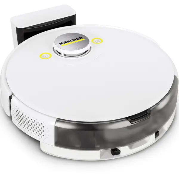 Karcher Aspirator robot cu functie de mop Karcher RCV 5 *EU, WiFi, 36W, navigatie LiDar, 5200mAh, autonomie 120 de minute, putere de aspirare 5000 Pa, recipient praf 330ml, recipient apa 240ml, Alb