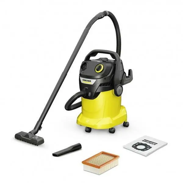 Karcher Aspirator umed/uscat Karcher KWD 5 V-25/5/22, 1100 W, 25 L, Negru/Galben
