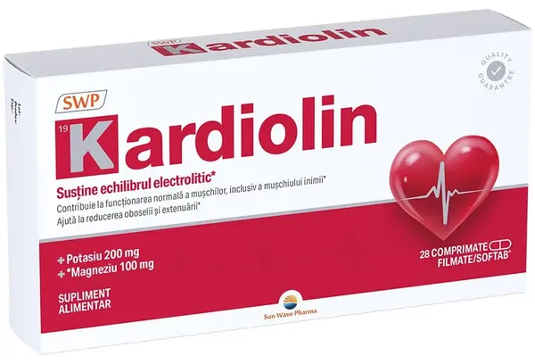 Kardiolin, 28 comprimate filmate , Sun Wave Pharma