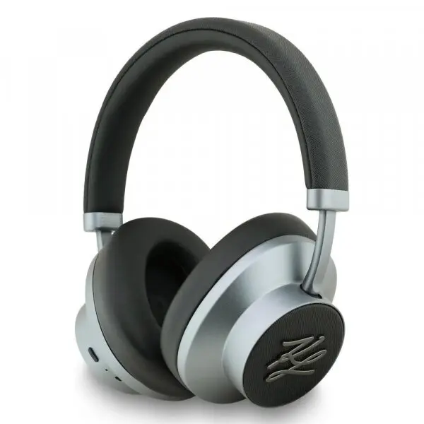 Karl Lagerfeld Casti Handsfree Bluetooth Karl Lagerfeld Grained Initials, A2DP, ANC, Negru