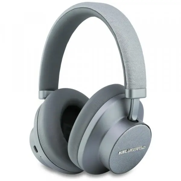 Karl Lagerfeld Casti Handsfree Bluetooth Karl Lagerfeld Saffiano Elongated, A2DP, ANC, Gri