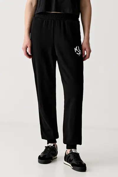 Karl Lagerfeld Jeans pantaloni de trening pentru femei cu bumbac