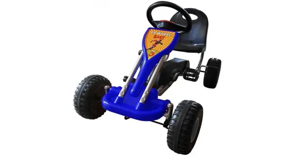 Kart pentru copii cu pedale Go Kart, albastru