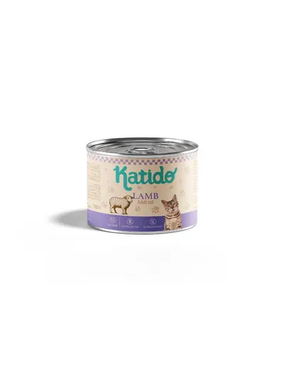 KATIDO Hrană umedă pentru pisici cu miel 200 g
