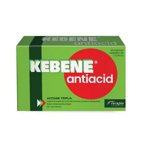 Kebene Antiacid, Terapia SA | 40 comprimate