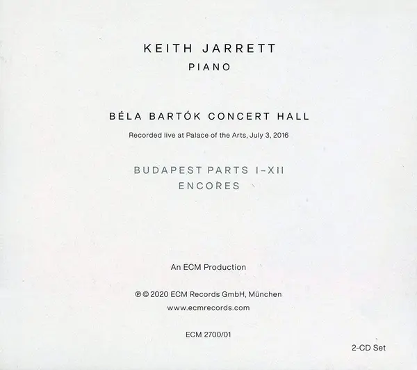 Keith Jarrett - Budapest Concert | Keith Jarrett