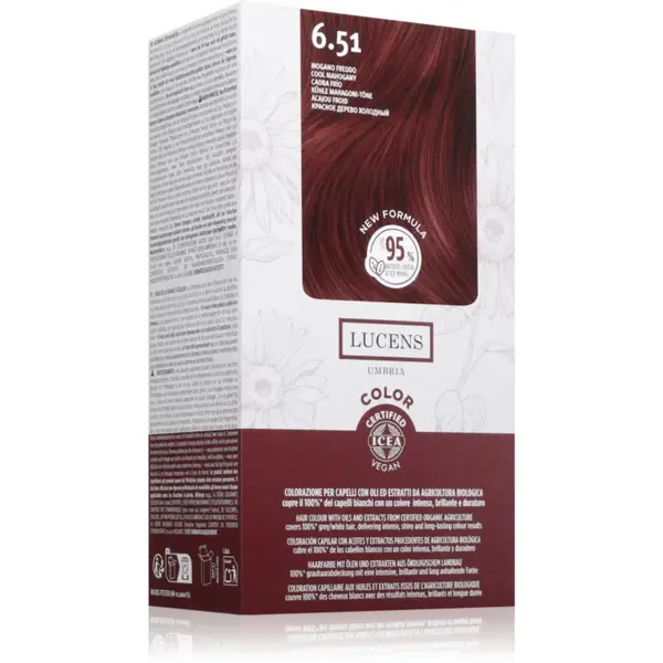 Kemon Group Lucens Umbria culoare par culoare 6.51 Mogano Freddo 100 ml