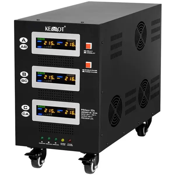 Kemot Stabilizator de tensiune servomotor trifazat KEMOT URZ3437, 30000VA / 21000W