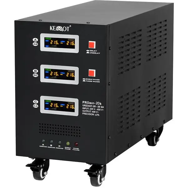 Kemot Stabilizator de tensiune servomotor trifazat KEMOT URZ3437, 20000VA / 14000W