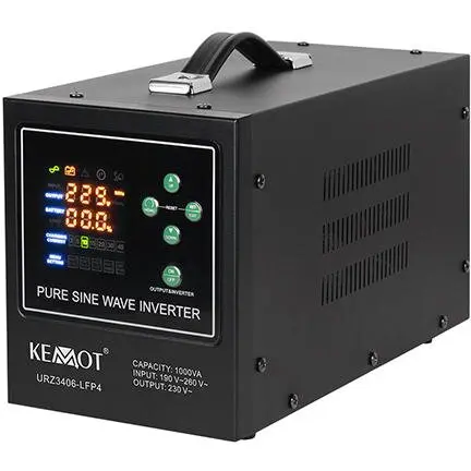 Kemot UPS Centrale termice Kemot URZ3406-LFP4, Sinus PUR, 1000 VA, 700 W, 12 V, Negru